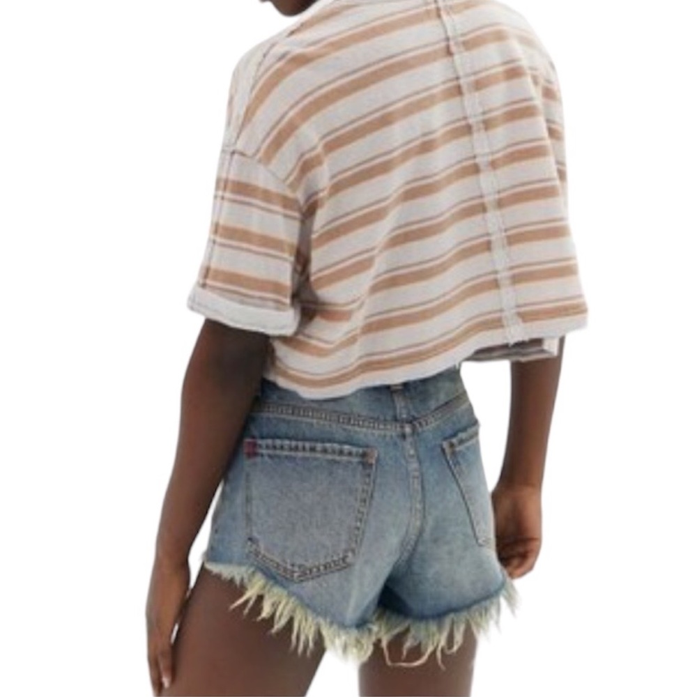 BDG high rise cheeky jean shorts